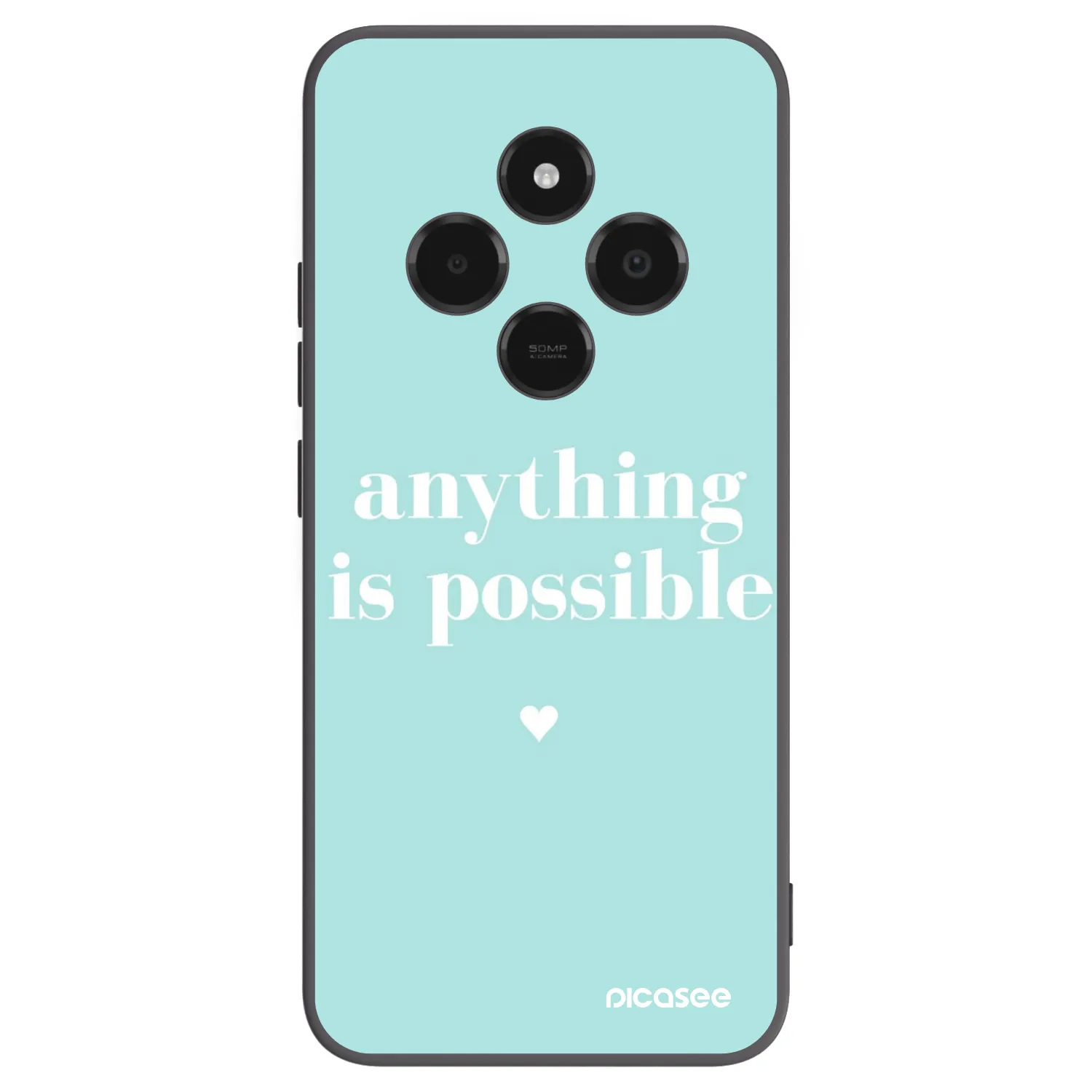 Picasee fekete szilikon tok az alábbi mobiltelefonokra Xiaomi Poco C75 - Anything is possible