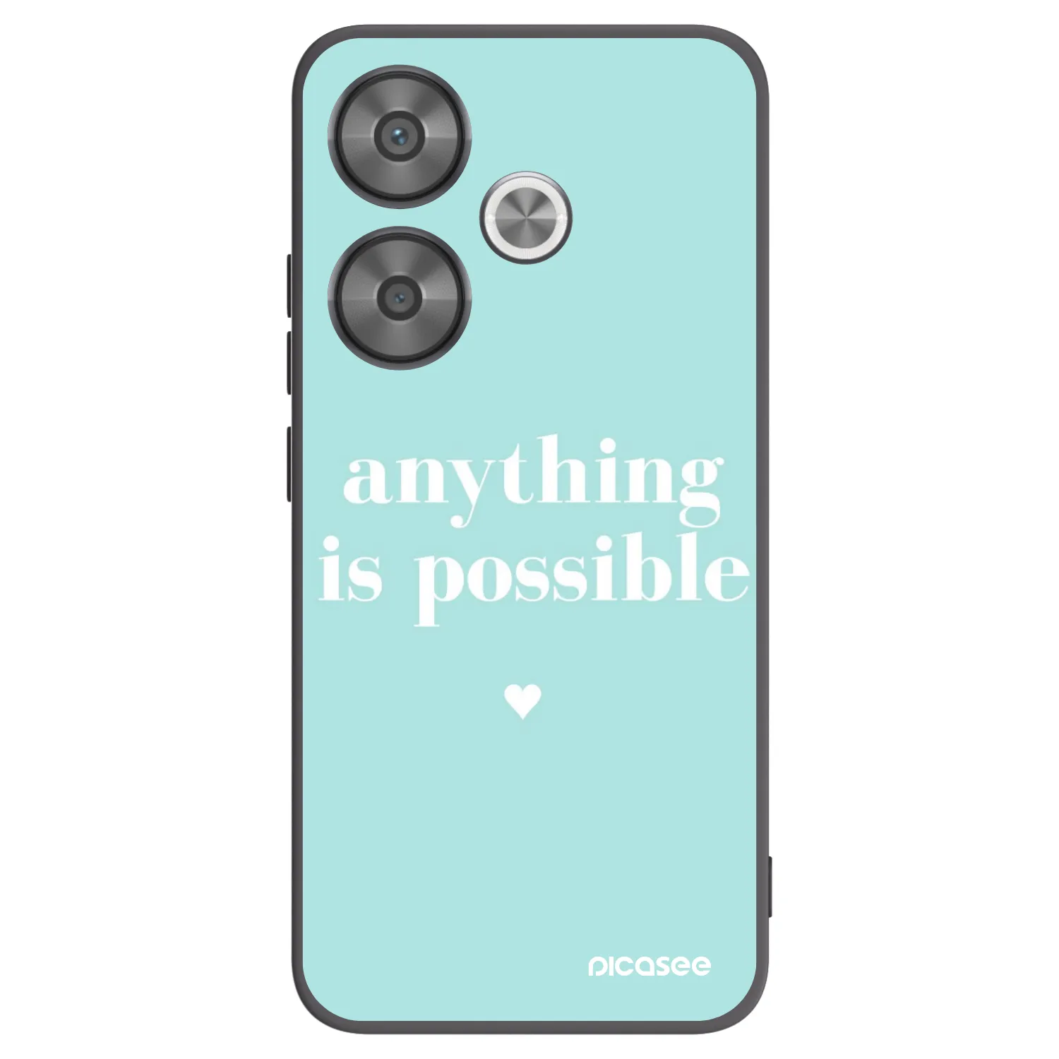 Picasee fekete szilikon tok az alábbi mobiltelefonokra Xiaomi Poco F6 - Anything is possible