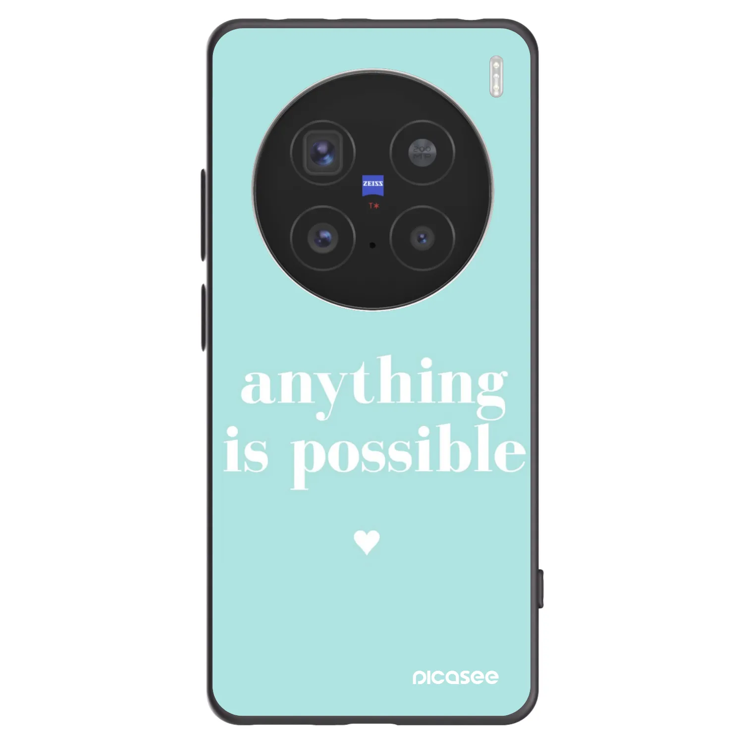 Picasee fekete szilikon tok az alábbi mobiltelefonokra Vivo X200 Pro - Anything is possible
