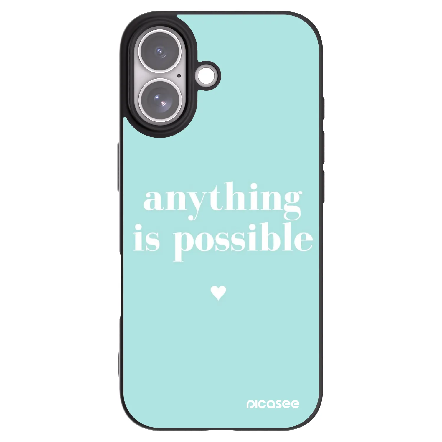 Picasee fekete szilikon tok az alábbi mobiltelefonokra Apple iPhone 17 - Anything is possible