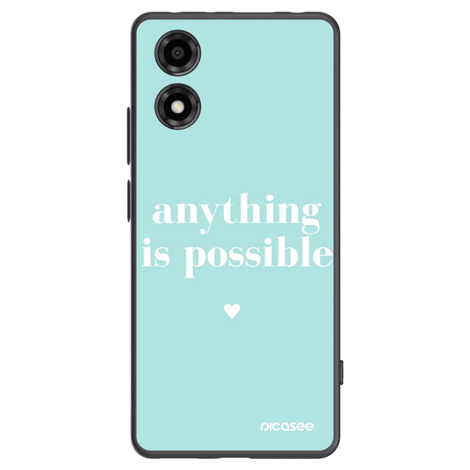 Picasee fekete szilikon tok az alábbi mobiltelefonokra Motorola Moto E14 - Anything is possible