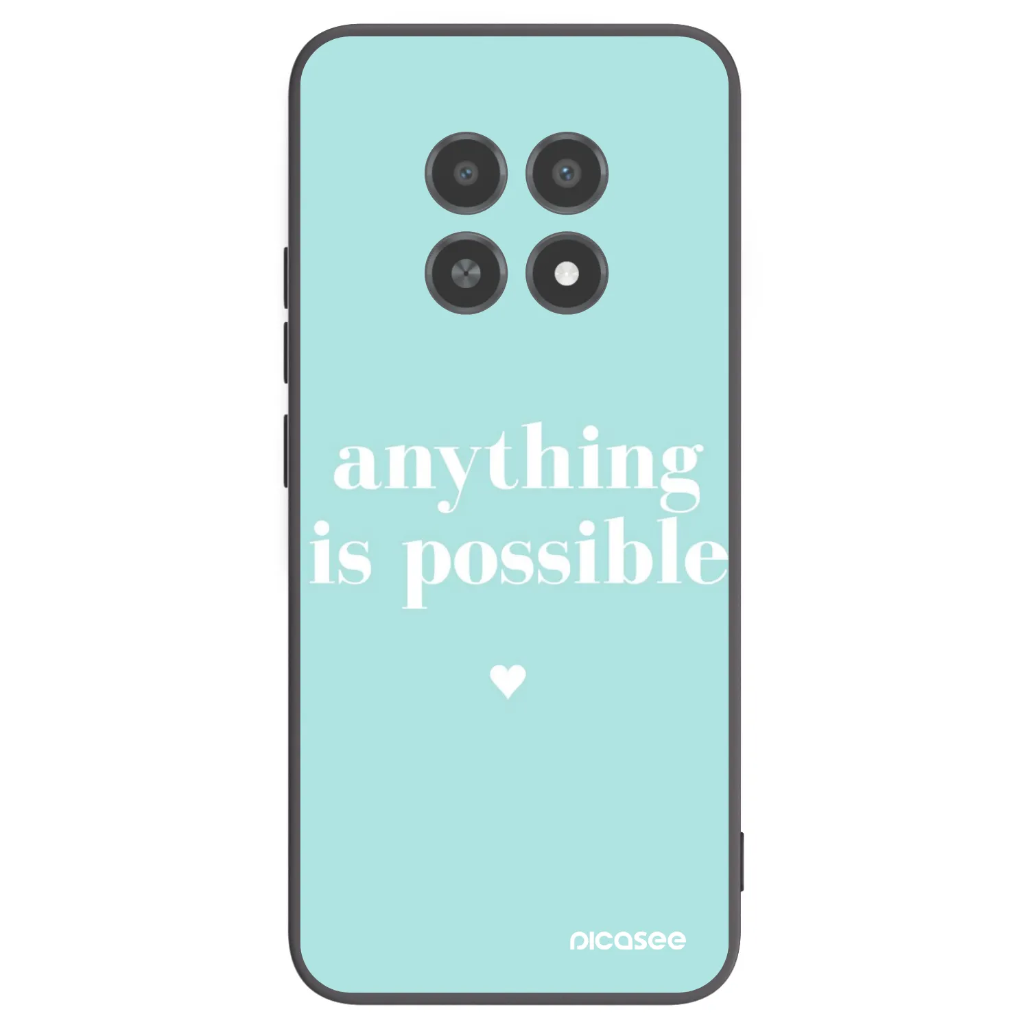 Picasee fekete szilikon tok az alábbi mobiltelefonokra Realme 12X - Anything is possible