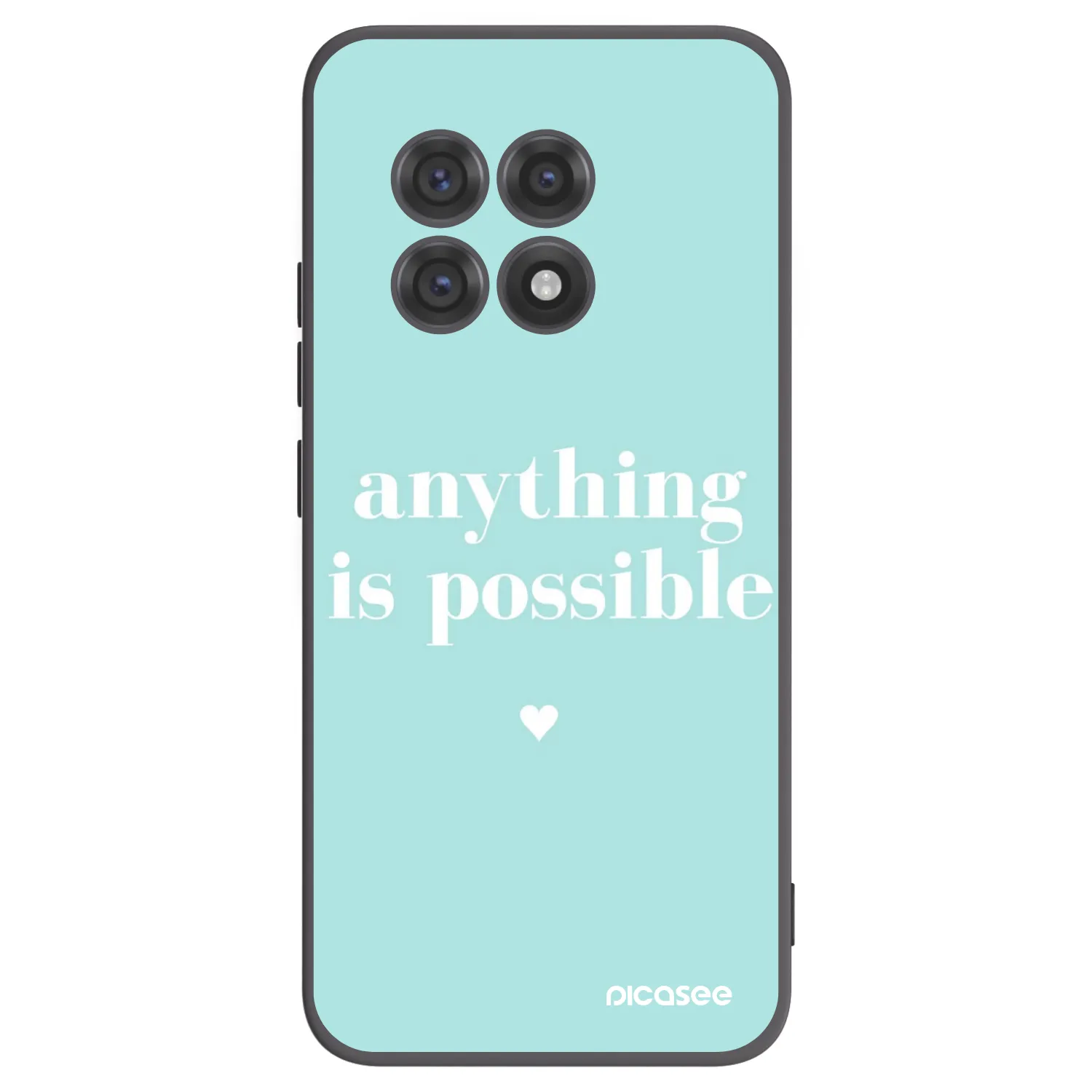 Picasee fekete szilikon tok az alábbi mobiltelefonokra OnePlus 13R 5G - Anything is possible