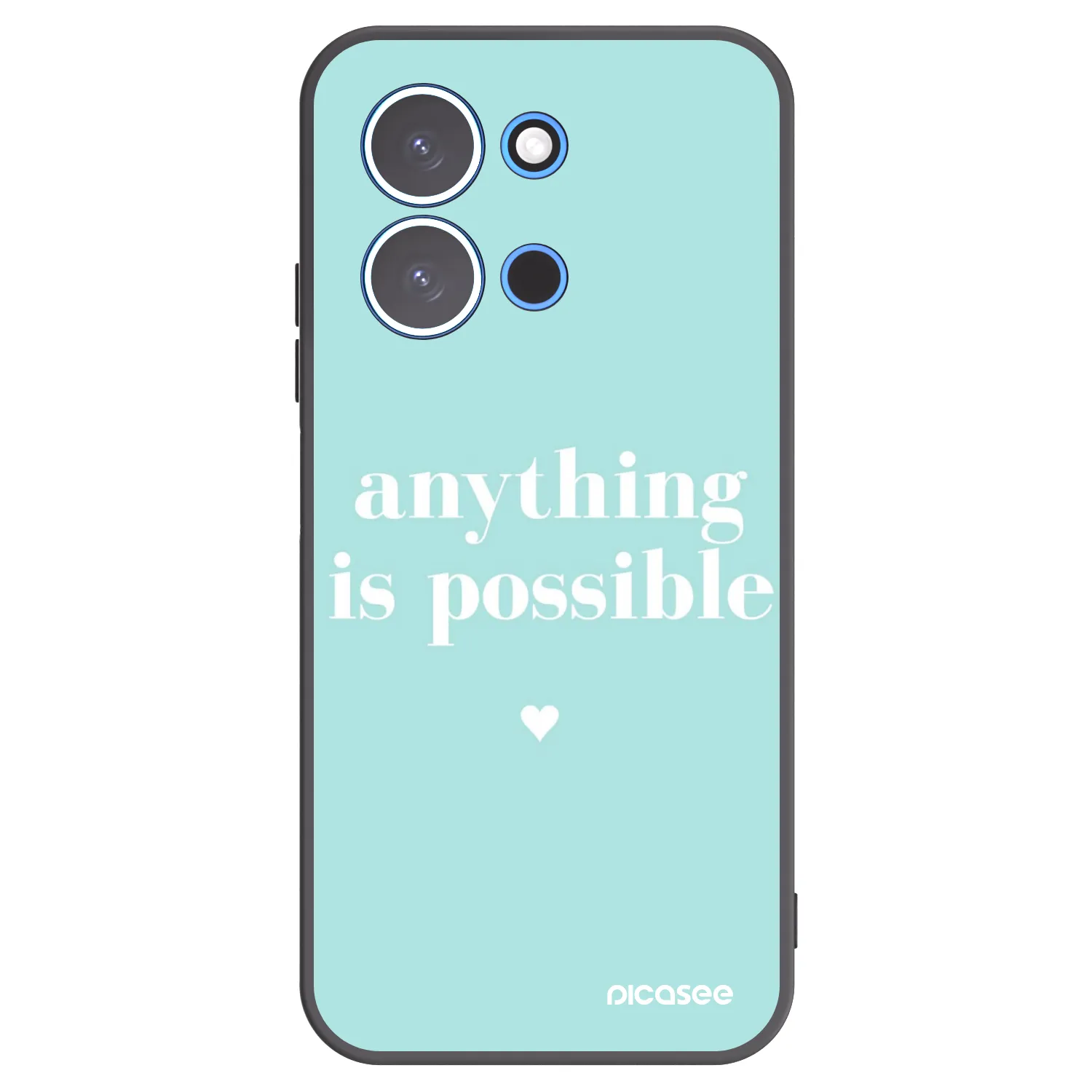 Picasee fekete szilikon tok az alábbi mobiltelefonokra Xiaomi Redmi 15C 4G - Anything is possible
