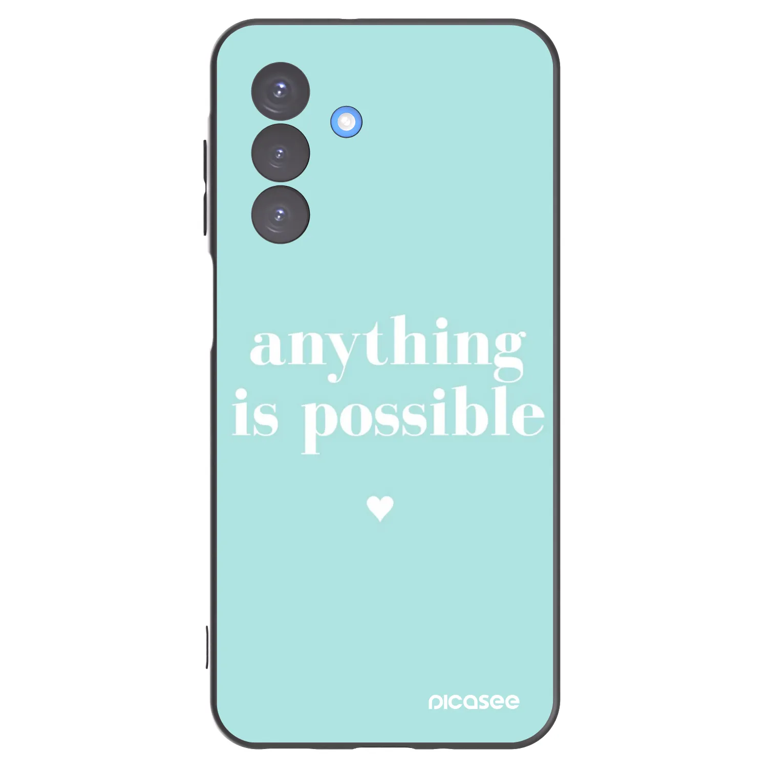 Picasee fekete szilikon tok az alábbi mobiltelefonokra Samsung Galaxy A17 5G - Anything is possible