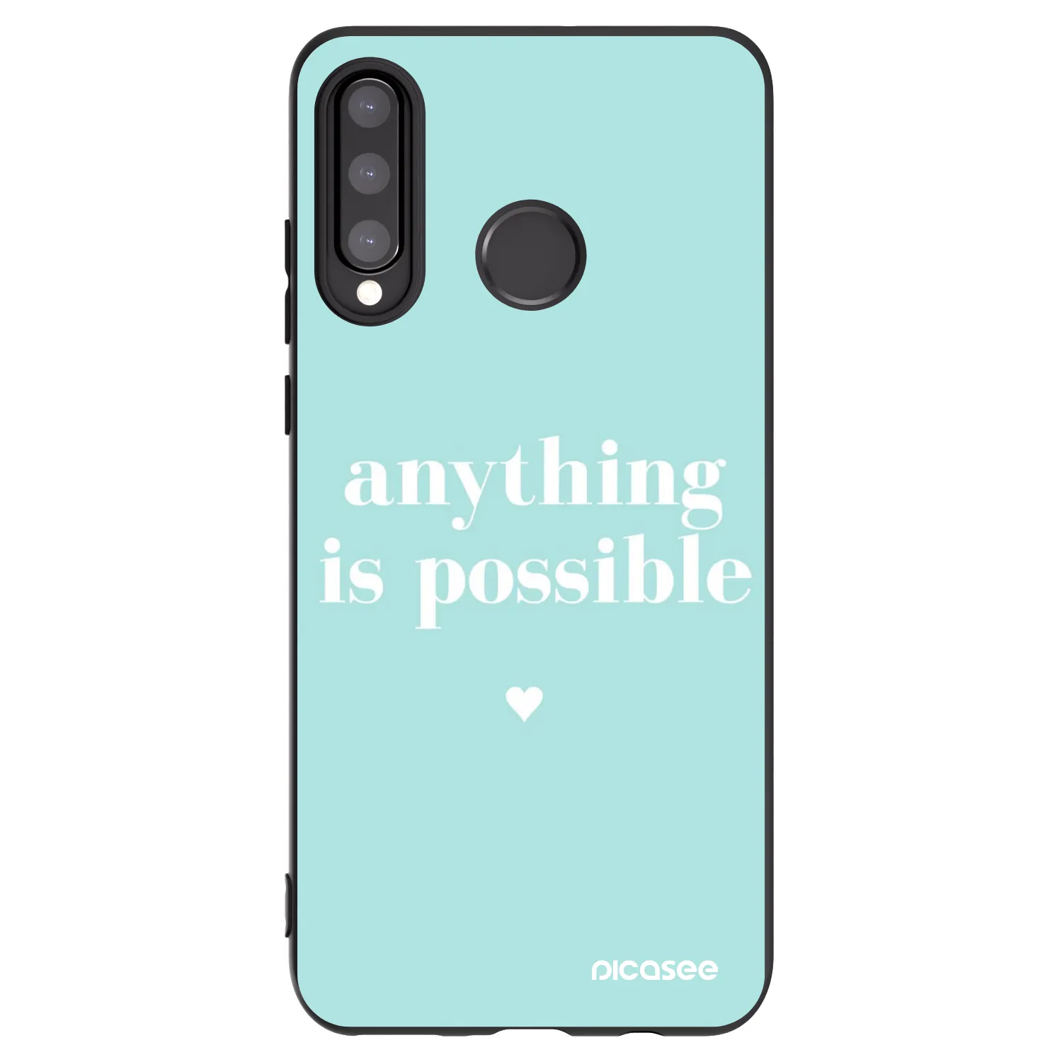 Picasee fekete szilikon tok az alábbi mobiltelefonokra Huawei P30 Lite - Anything is possible