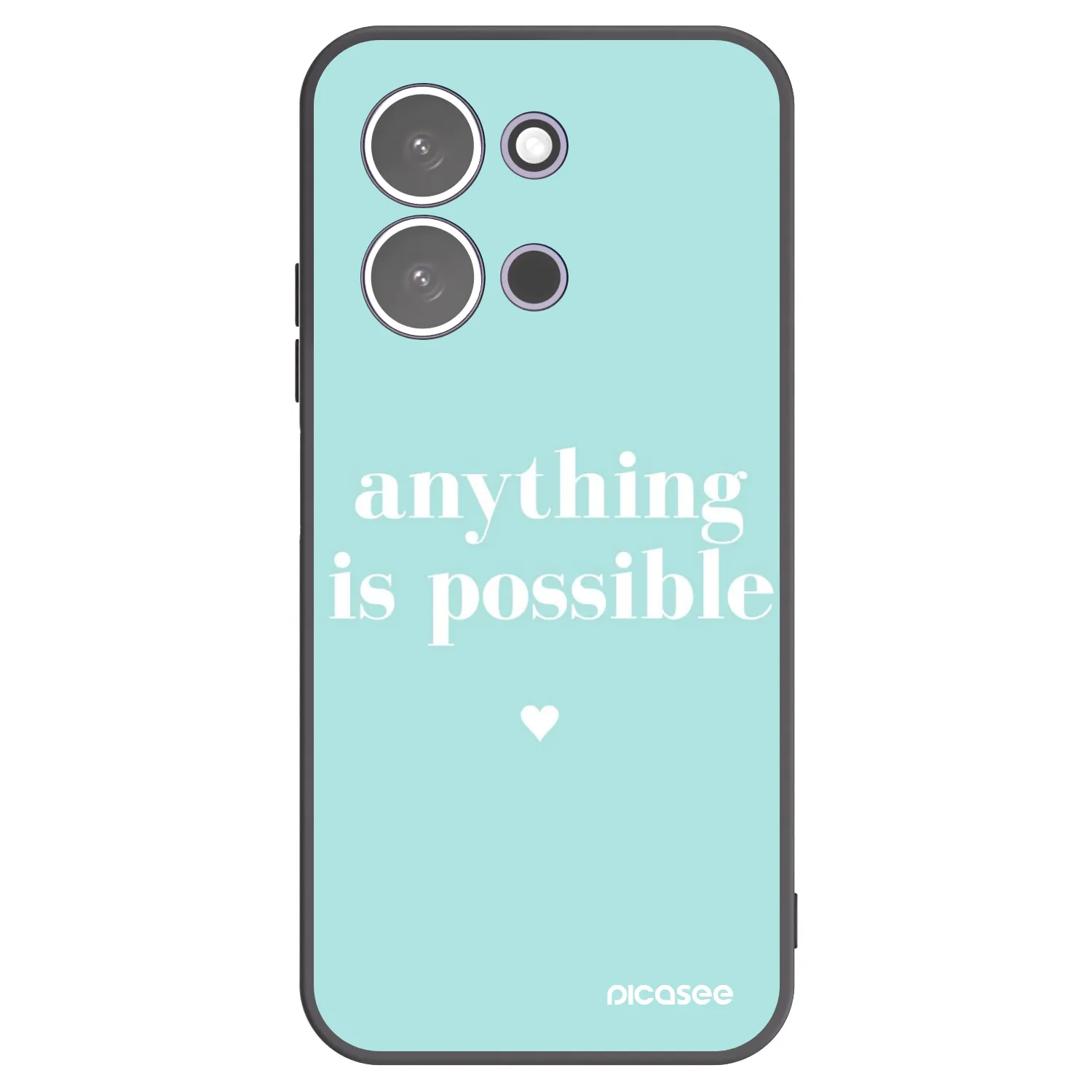 Picasee fekete szilikon tok az alábbi mobiltelefonokra Xiaomi Redmi 15C 5G - Anything is possible