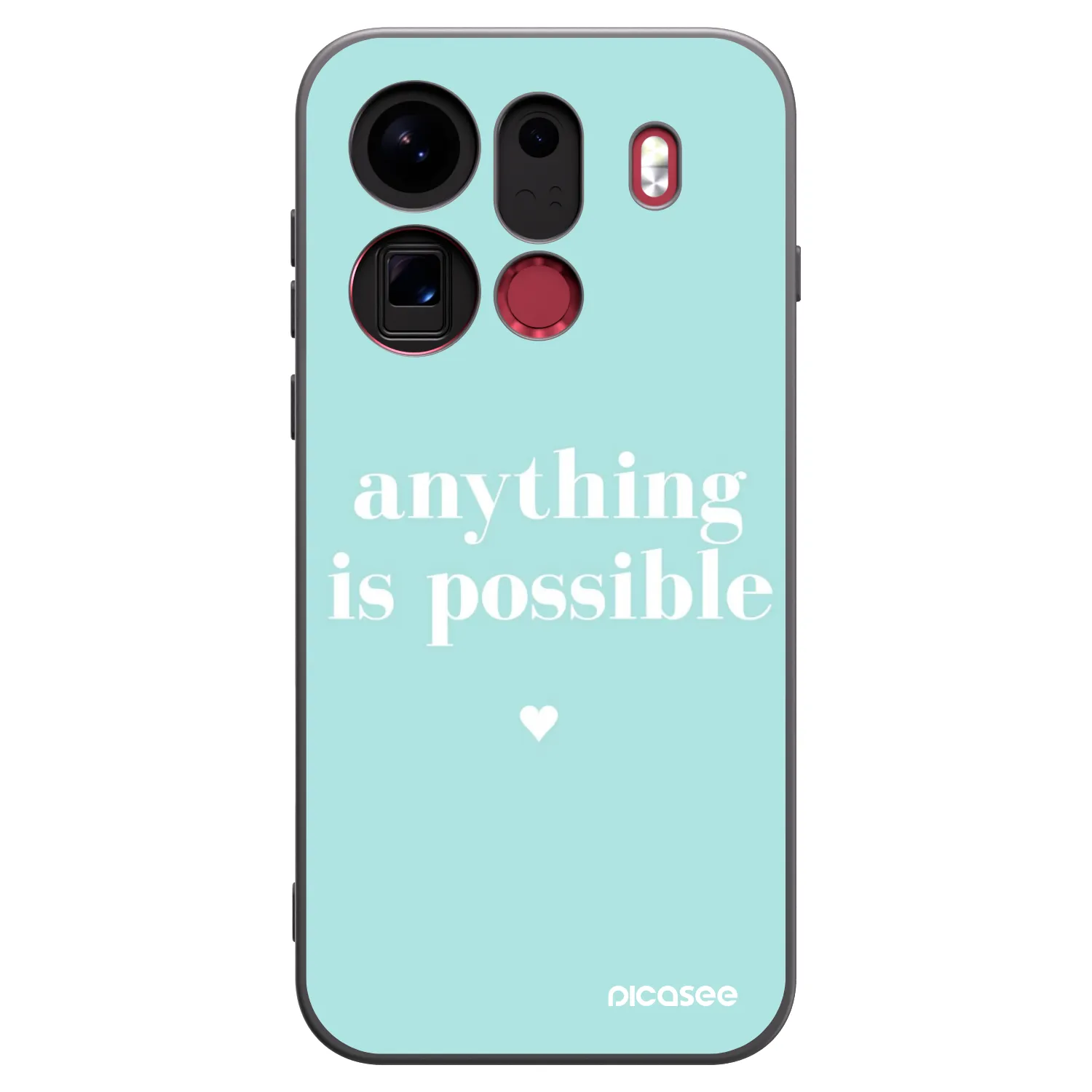 Picasee fekete szilikon tok az alábbi mobiltelefonokra OPPO Find X9 Pro - Anything is possible