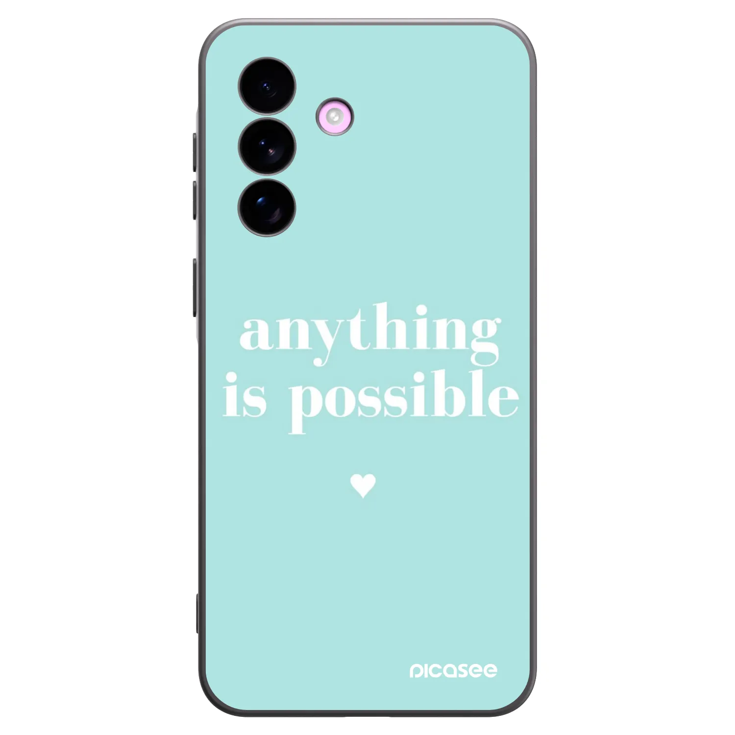 Picasee fekete szilikon tok az alábbi mobiltelefonokra Samsung Galaxy A57 5G - Anything is possible