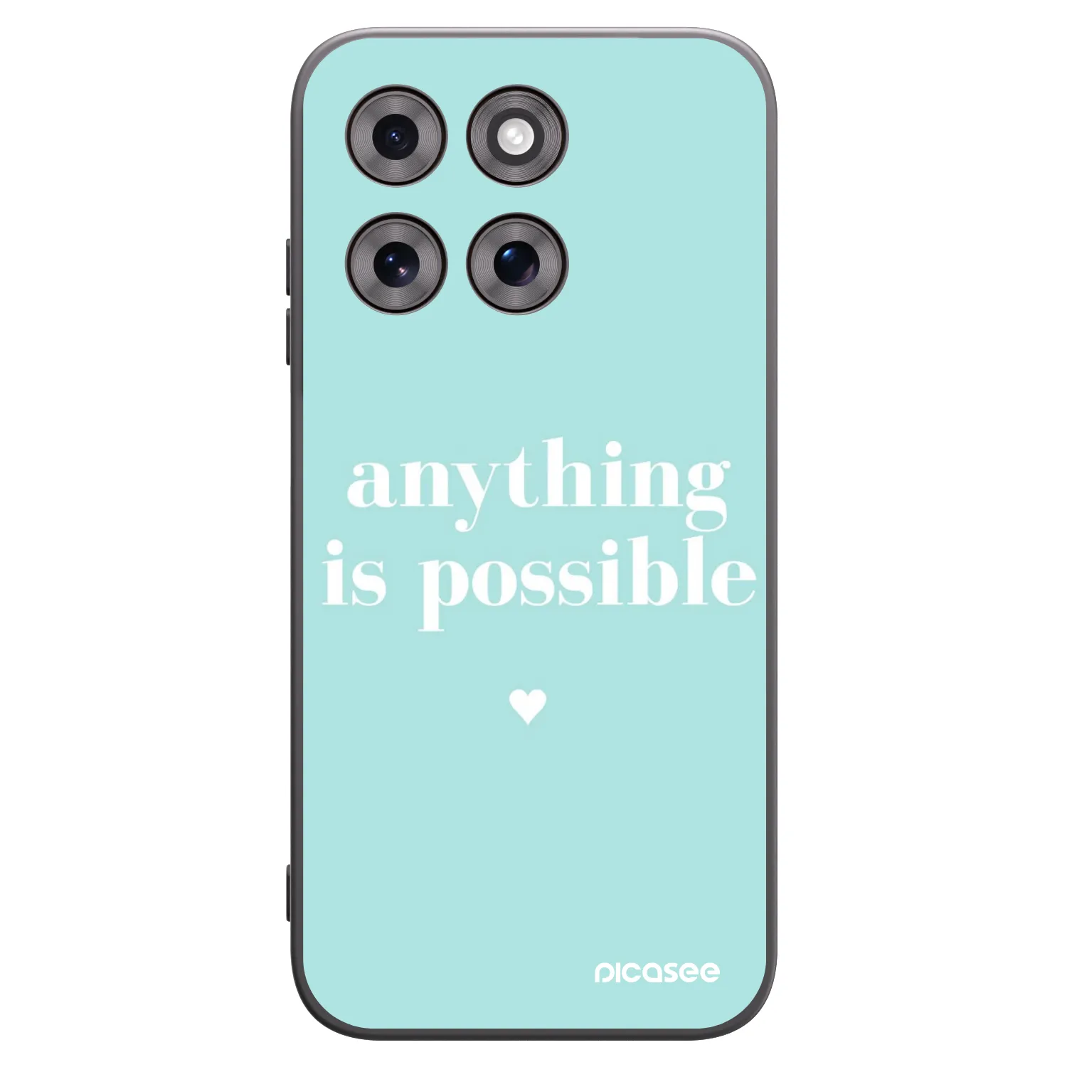 Picasee fekete szilikon tok az alábbi mobiltelefonokra Motorola Moto G77 - Anything is possible