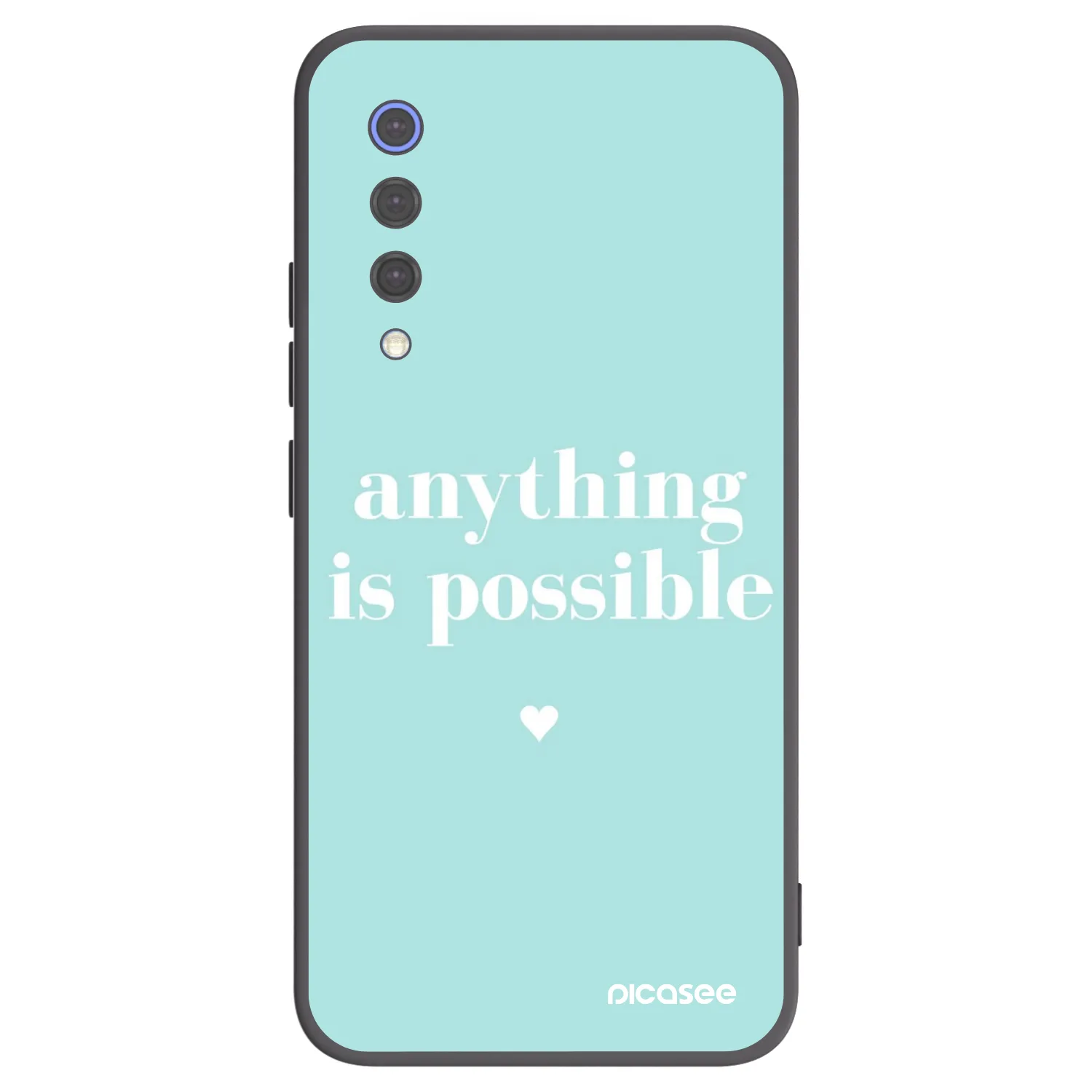 Picasee fekete szilikon tok az alábbi mobiltelefonokra Xiaomi Mi 9 SE - Anything is possible