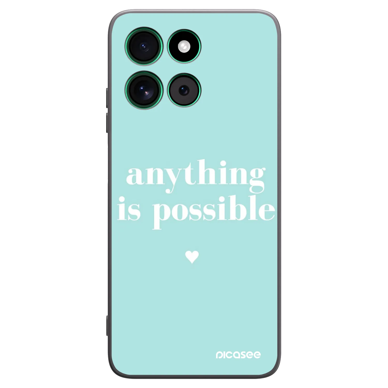 Picasee fekete szilikon tok az alábbi mobiltelefonokra Motorola Moto G57 Power - Anything is possible