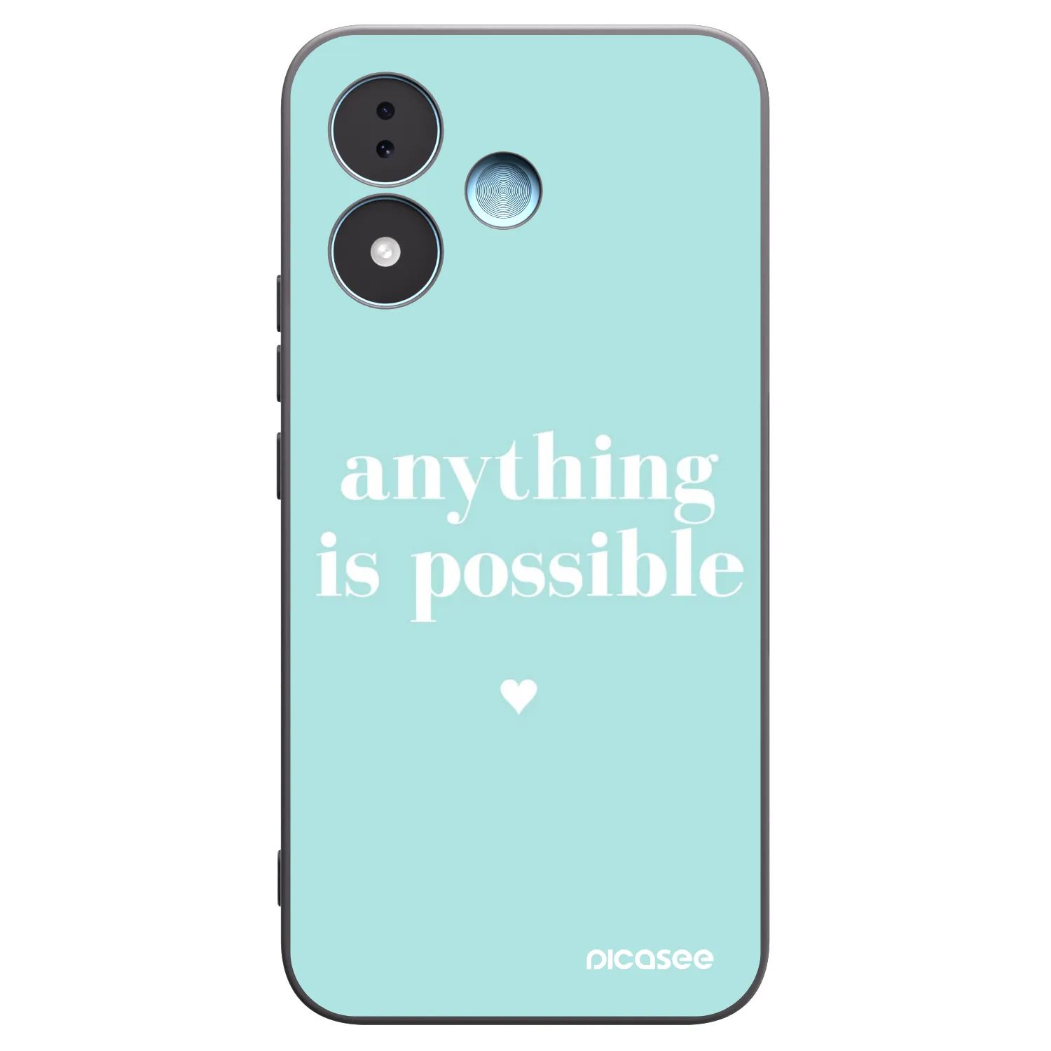 Picasee fekete szilikon tok az alábbi mobiltelefonokra Xiaomi Redmi Note 17 5G - Anything is possible
