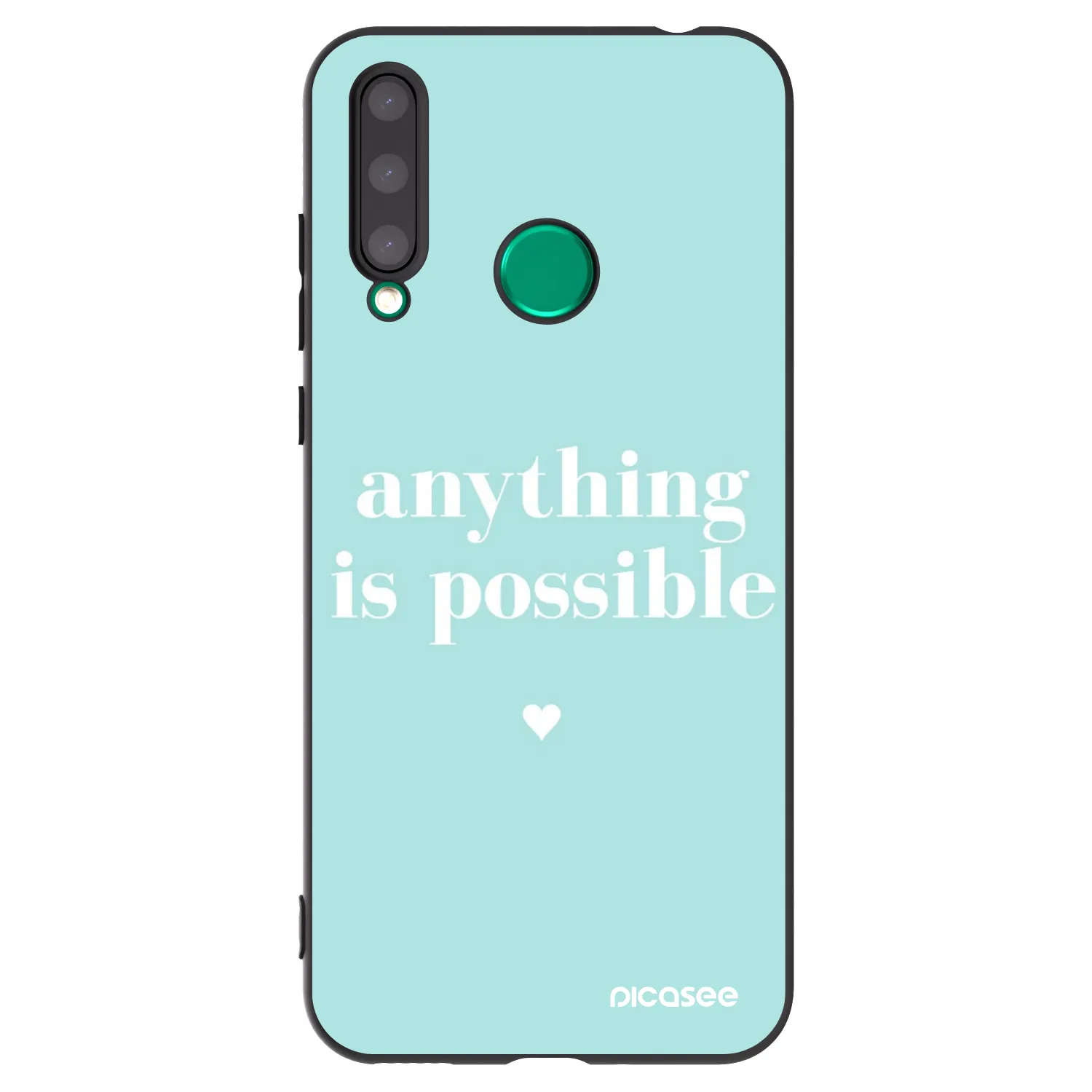 Picasee fekete szilikon tok az alábbi mobiltelefonokra Honor 20 Lite - Anything is possible