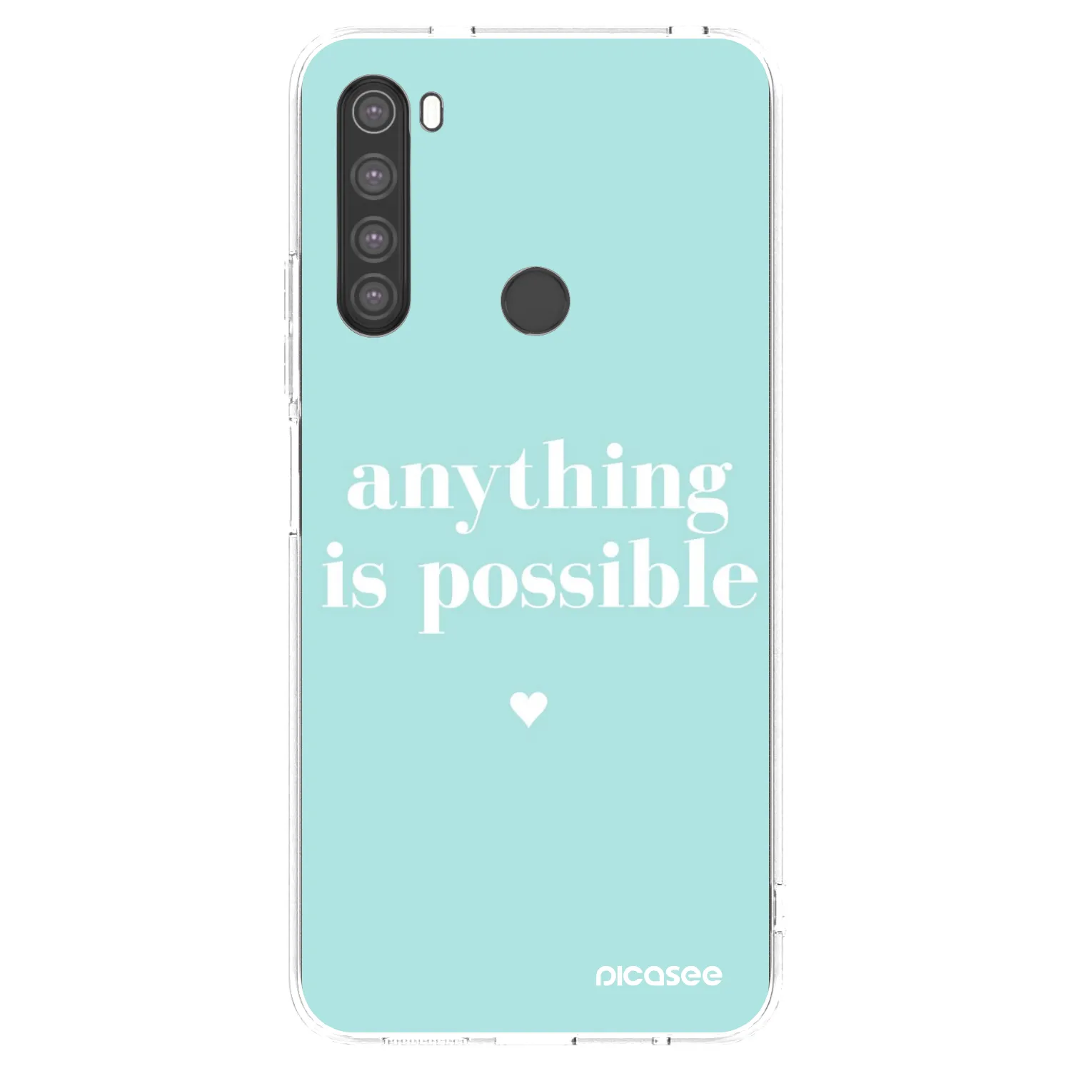 Picasee átlátszó szilikon tok az alábbi mobiltelefonokra Xiaomi Redmi Note 8 - Anything is possible