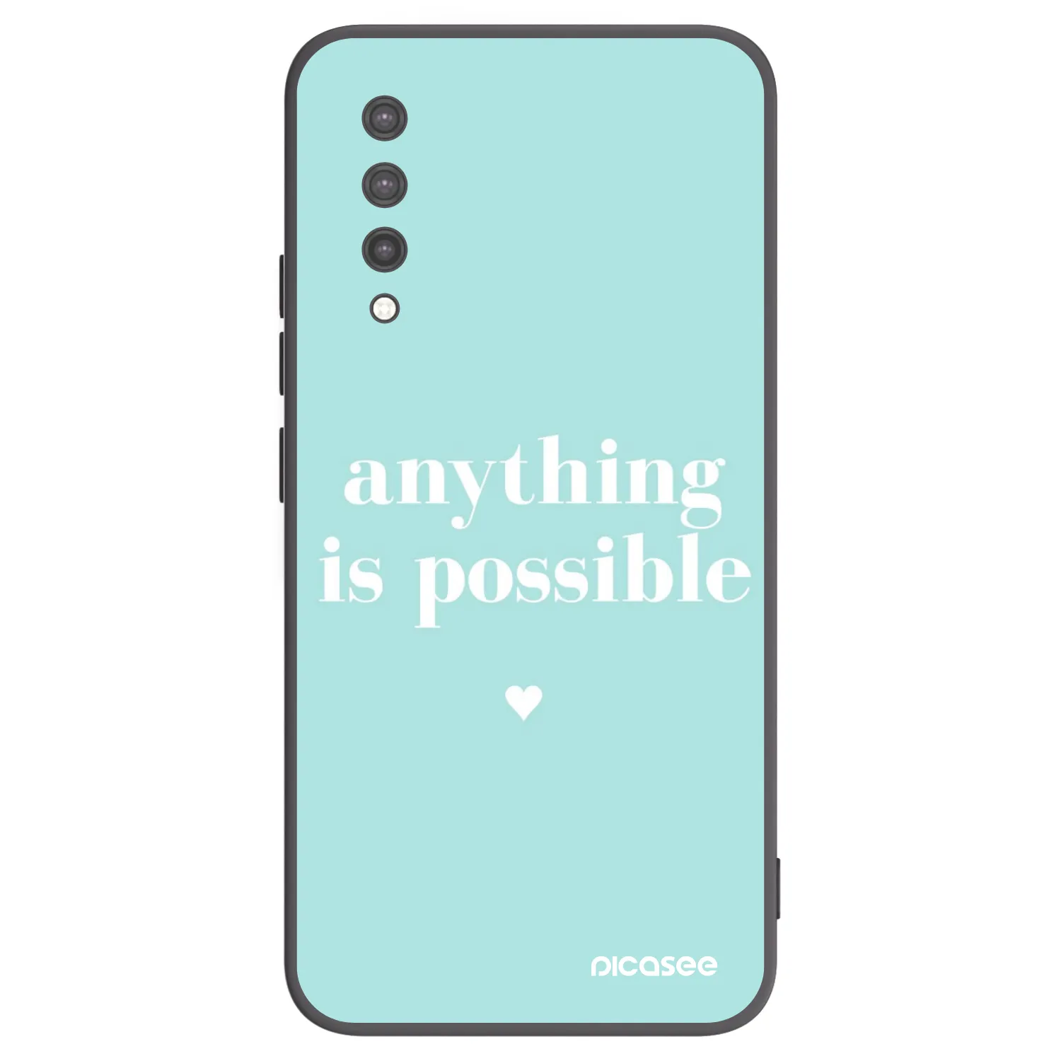 Picasee fekete szilikon tok az alábbi mobiltelefonokra Xiaomi Mi 9 Lite - Anything is possible