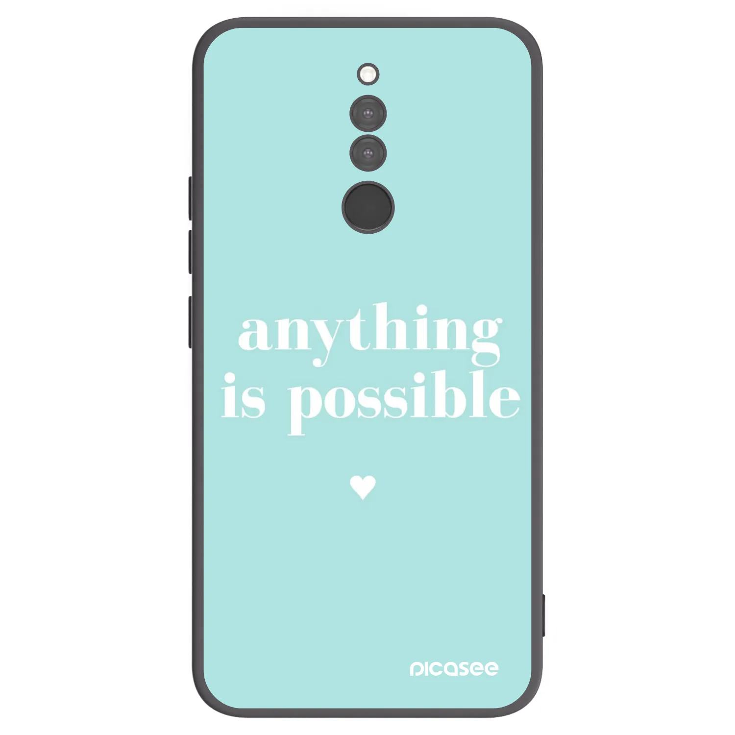 Picasee fekete szilikon tok az alábbi mobiltelefonokra Xiaomi Redmi 8 - Anything is possible