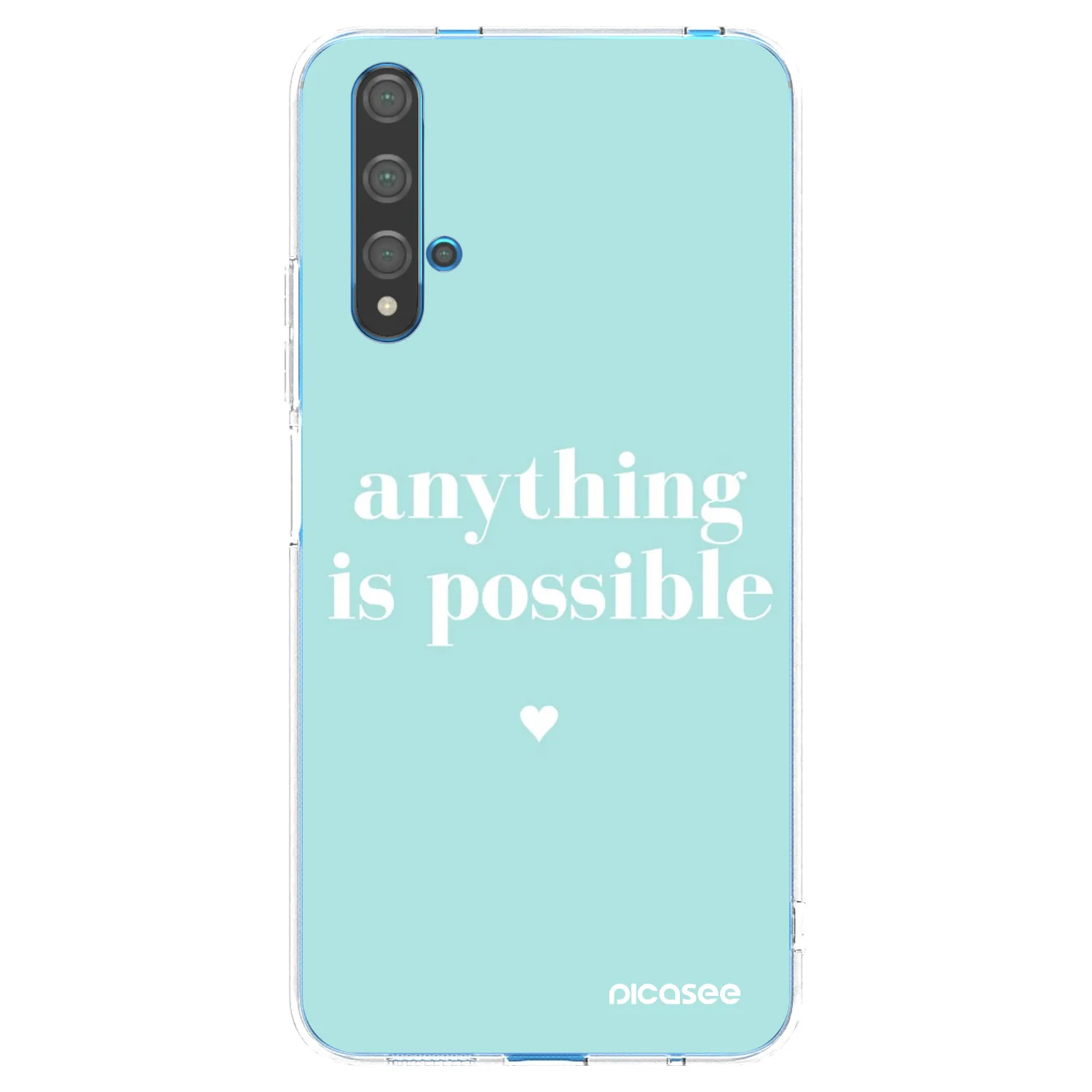 Picasee átlátszó szilikon tok az alábbi mobiltelefonokra Huawei Nova 5T - Anything is possible