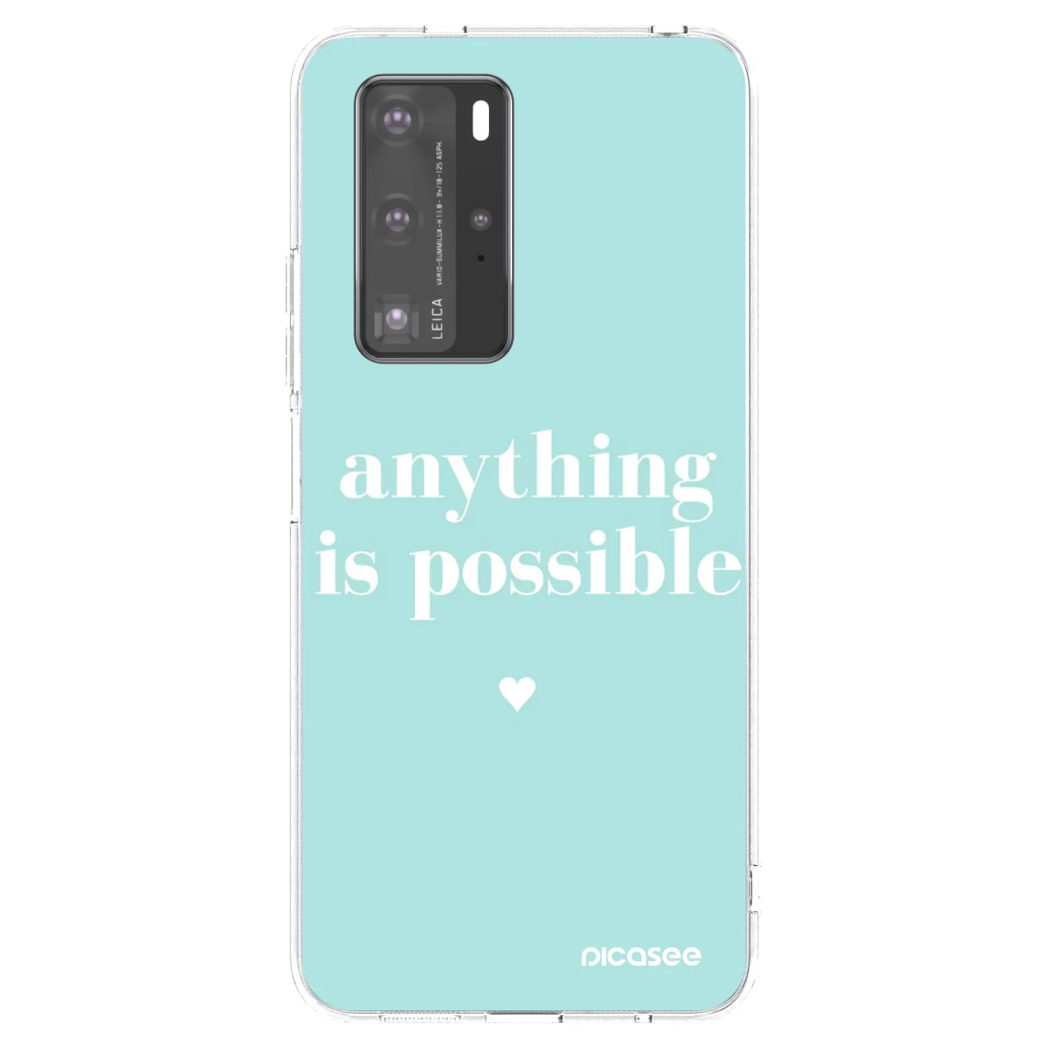 Picasee átlátszó szilikon tok az alábbi mobiltelefonokra Huawei P40 Pro - Anything is possible