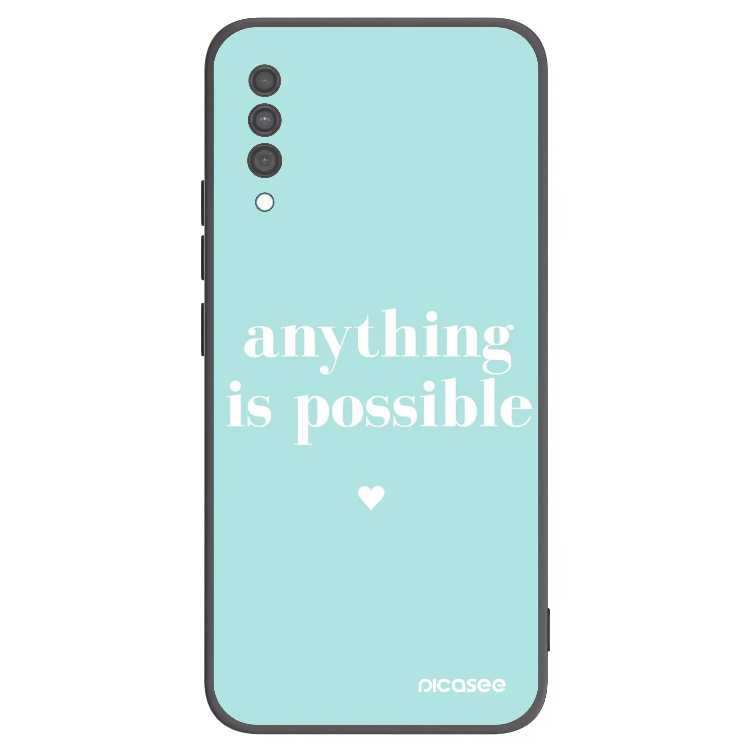 Picasee fekete szilikon tok az alábbi mobiltelefonokra Samsung Galaxy A30s A307F - Anything is possible