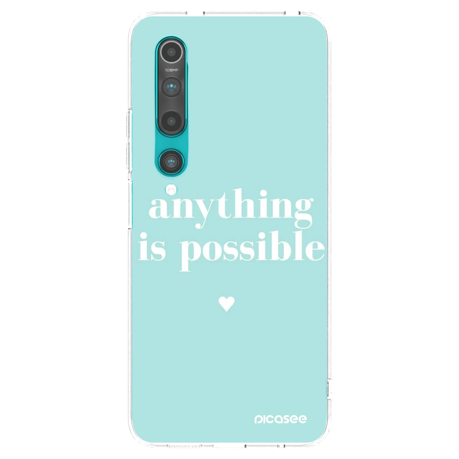 Picasee átlátszó szilikon tok az alábbi mobiltelefonokra Xiaomi Mi 10 - Anything is possible