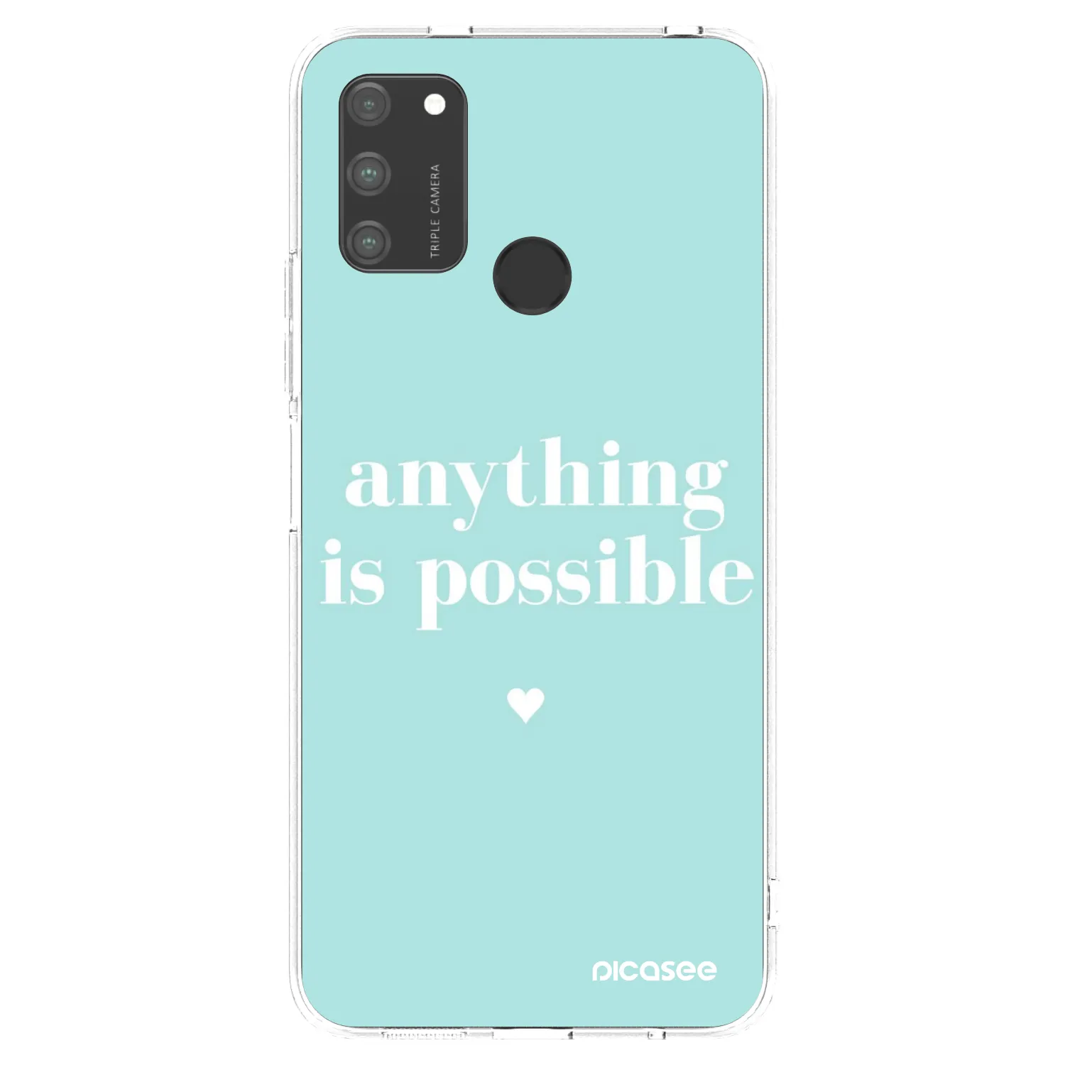 Picasee átlátszó szilikon tok az alábbi mobiltelefonokra Honor 9A - Anything is possible