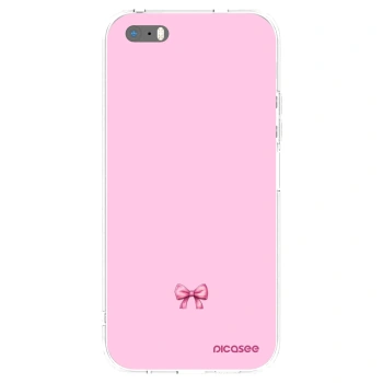 Picasee átlátszó szilikon tok az alábbi mobiltelefonokra Apple iPhone 5/5S/SE - Blush bow