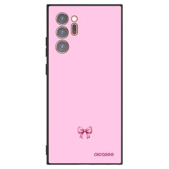 Picasee fekete szilikon tok az alábbi mobiltelefonokra Samsung Galaxy Note 20 Ultra - Blush bow