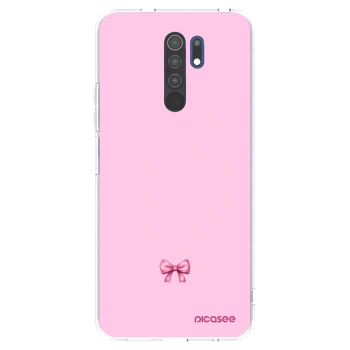 Picasee átlátszó szilikon tok az alábbi mobiltelefonokra Xiaomi Redmi 9 - Blush bow