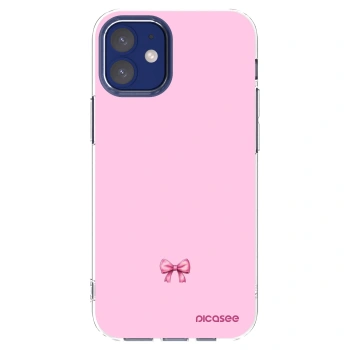 Picasee átlátszó szilikon tok az alábbi mobiltelefonokra Apple iPhone 12 mini - Blush bow