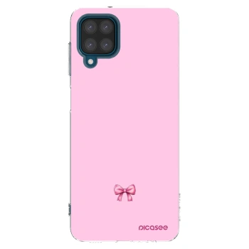 Picasee átlátszó szilikon tok az alábbi mobiltelefonokra Samsung Galaxy A12 A125F - Blush bow