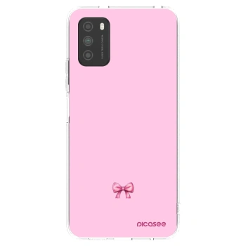 Picasee átlátszó szilikon tok az alábbi mobiltelefonokra Xiaomi Poco M3 - Blush bow