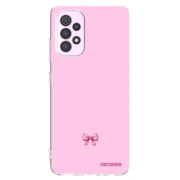Picasee átlátszó szilikon tok az alábbi mobiltelefonokra Samsung Galaxy A32 5G A326B - Blush bow