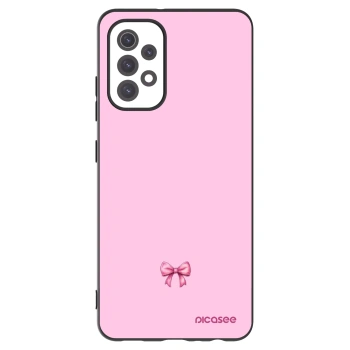 Picasee fekete szilikon tok az alábbi mobiltelefonokra Samsung Galaxy A32 5G A326B - Blush bow