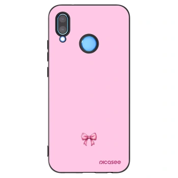 Picasee fekete szilikon tok az alábbi mobiltelefonokra Huawei P20 Lite - Blush bow