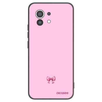 Picasee fekete szilikon tok az alábbi mobiltelefonokra Xiaomi Mi 11 - Blush bow