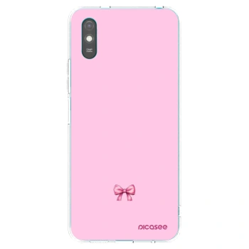 Picasee átlátszó szilikon tok az alábbi mobiltelefonokra Xiaomi Redmi 9AT - Blush bow