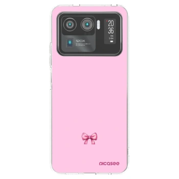 Picasee átlátszó szilikon tok az alábbi mobiltelefonokra Xiaomi Mi 11 Ultra - Blush bow