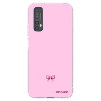 Picasee átlátszó szilikon tok az alábbi mobiltelefonokra Realme 7 - Blush bow