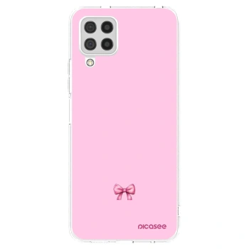 Picasee átlátszó szilikon tok az alábbi mobiltelefonokra Samsung Galaxy A22 A225F 4G - Blush bow