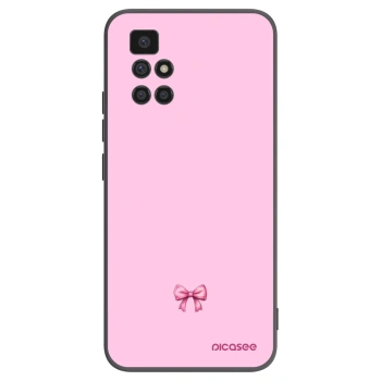 Picasee fekete szilikon tok az alábbi mobiltelefonokra Xiaomi Redmi 10 - Blush bow