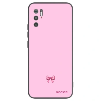 Picasee fekete szilikon tok az alábbi mobiltelefonokra Xiaomi Poco M3 Pro 5G - Blush bow