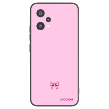 Picasee fekete szilikon tok az alábbi mobiltelefonokra Realme 9 Pro 5G - Blush bow
