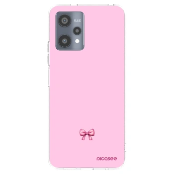 Picasee átlátszó szilikon tok az alábbi mobiltelefonokra Realme 9 Pro 5G - Blush bow