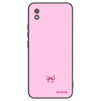Picasee fekete szilikon tok az alábbi mobiltelefonokra Realme C11 (2021) - Blush bow