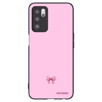 Picasee fekete szilikon tok az alábbi mobiltelefonokra OPPO A16s - Blush bow