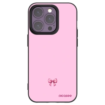Picasee fekete szilikon tok az alábbi mobiltelefonokra Apple iPhone 14 Pro - Blush bow