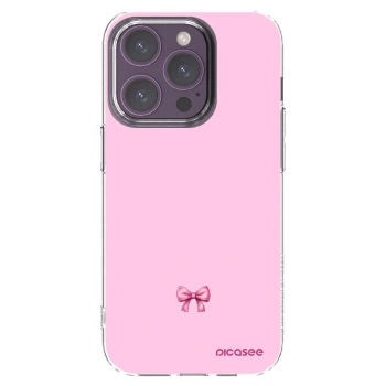 Picasee átlátszó szilikon tok az alábbi mobiltelefonokra Apple iPhone 14 Pro - Blush bow