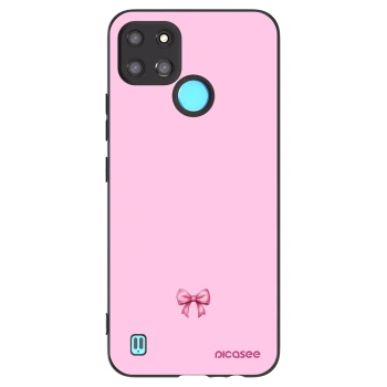 Picasee fekete szilikon tok az alábbi mobiltelefonokra Realme C21Y - Blush bow