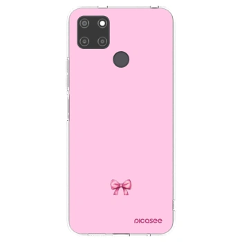 Picasee átlátszó szilikon tok az alábbi mobiltelefonokra Realme C21Y - Blush bow